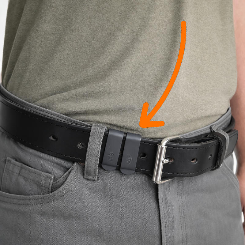 Holster tucked into shirt